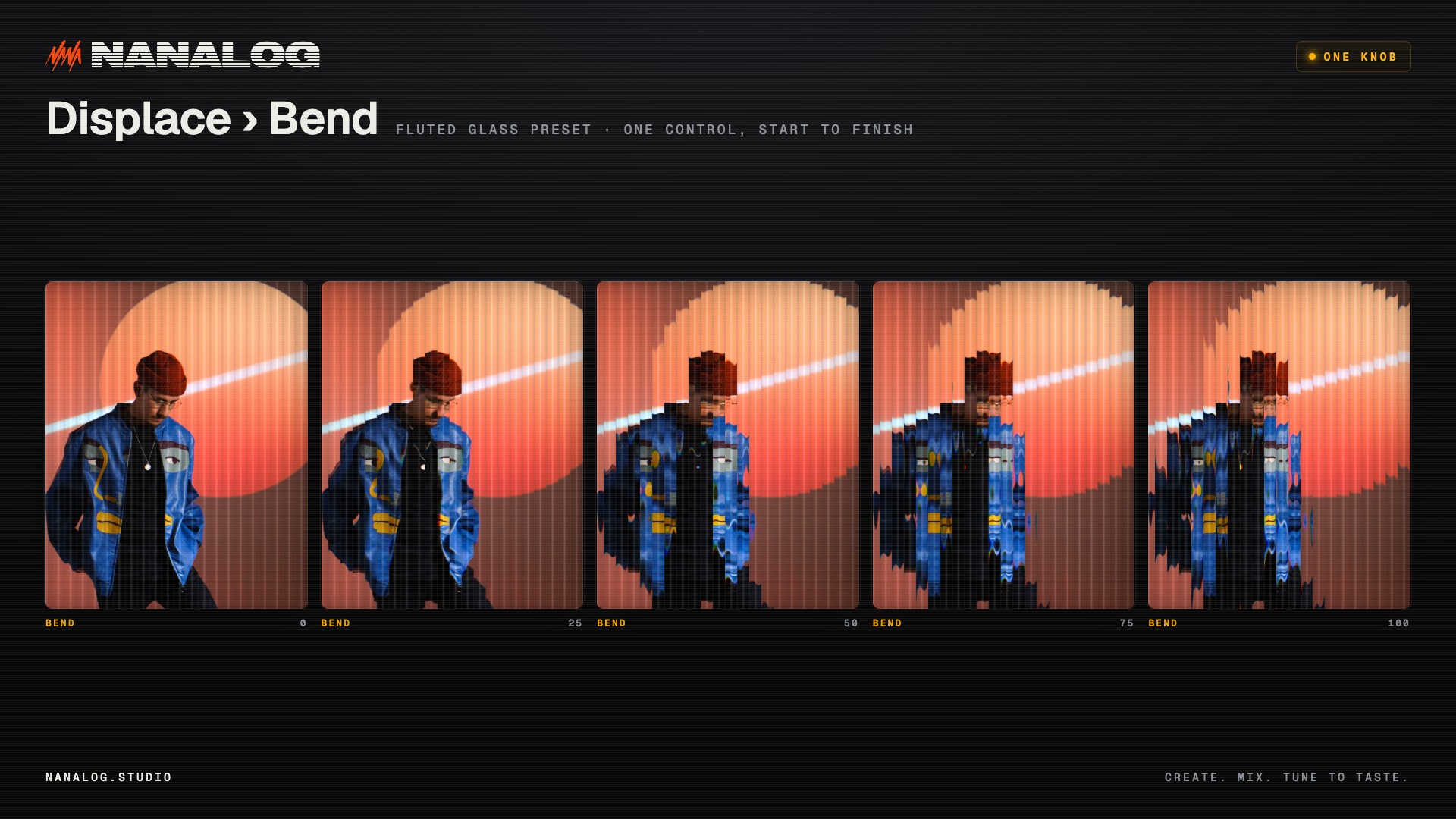 One knob: Displace › Bend